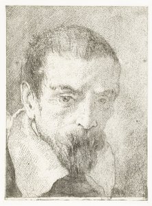 Muž s malým vousem bez pokrývky hlavy Sbírka hlav (název série) Raccolta di Teste (název série) od Giovanni Domenico Tiepolo