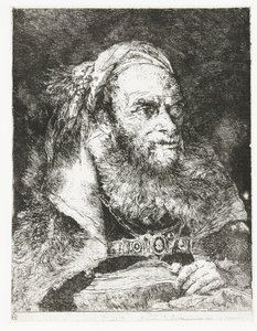 Muž s otevřenou knihou Sbírka hlav (název série) Raccolta di Teste (název série) od Giovanni Domenico Tiepolo