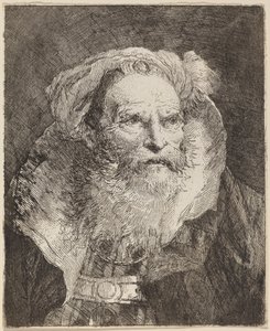 Starý muž meditující od Giovanni Domenico Tiepolo