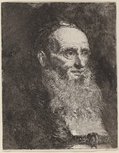 Starý muž s plnovousem od Giovanni Domenico Tiepolo