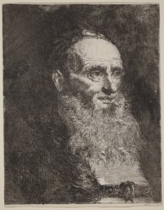Starý muž s vousy od Giovanni Domenico Tiepolo
