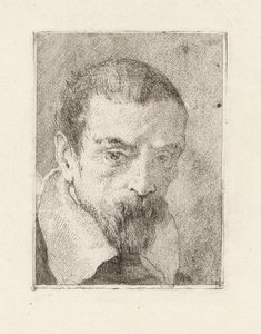Starý muž s plnovousem a holou hlavou, z Raccolta di Teste (Sbírka hlav) od Giovanni Domenico Tiepolo
