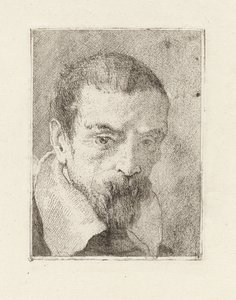 Starý muž s plnovousem a nepokrytou hlavou, z Raccolta di Teste (Sbírka hlav) od Giovanni Domenico Tiepolo