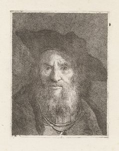 Starý muž s kloboukem, ze sbírky Raccolta di Teste (Sbírka hlav) od Giovanni Domenico Tiepolo
