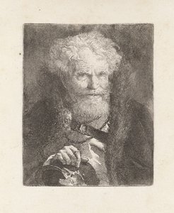 Starý muž s přilbou, z Raccolta di Teste (Sbírka hlav) od Giovanni Domenico Tiepolo