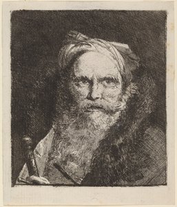 Starý muž s mečem od Giovanni Domenico Tiepolo