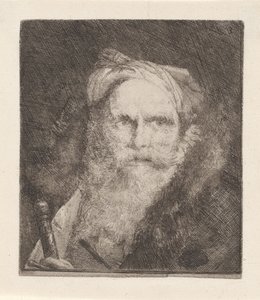 Starý muž s mečem, z Raccolta di Teste (Sbírka hlav) od Giovanni Domenico Tiepolo