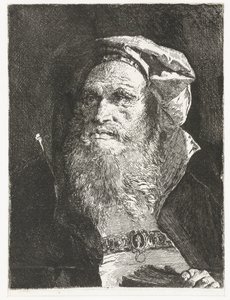 Starý muž s plnovousem a knihou Sbírka hlav (název série) Raccolta di Teste (název série) od Giovanni Domenico Tiepolo