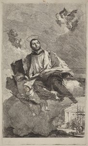 Svatý Kajetán z Thiene od Giovanni Domenico Tiepolo
