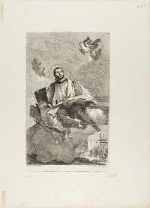 Svatý Gaetano z Thiene od Giovanni Domenico Tiepolo