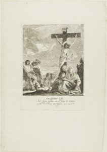 Ukřižování, dvanáctá deska z křížové cesty od Giovanni Domenico Tiepolo