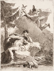 Aeneův sen od Giovanni Domenico Tiepolo