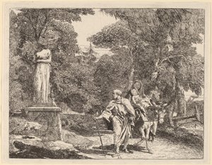 The Episode of the Falling Idol od Giovanni Domenico Tiepolo