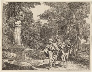 The Episode of the Falling Idol od Giovanni Domenico Tiepolo