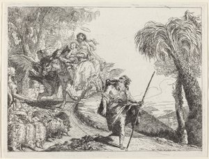 Let s Josefem v popředí od Giovanni Domenico Tiepolo