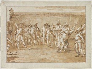 The Game of Bowls, 90. léta 18. století. od Giovanni Domenico Tiepolo