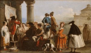 Vypravěč od Giovanni Domenico Tiepolo