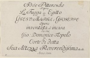 Titulní strana od Giovanni Domenico Tiepolo