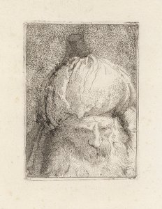 Turk viděný zepředu, z Raccolta di Teste (sbírka hlav) od Giovanni Domenico Tiepolo