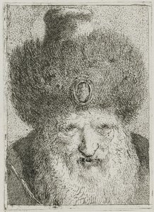 Turek v kožešinové čepici, ze sbírky Raccolta di Teste (Sbírka hlav) od Giovanni Domenico Tiepolo