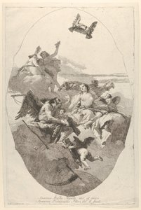 Venuše svěřující Amora Času, 1758-80. od Giovanni Domenico Tiepolo