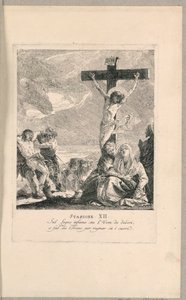 Via crucis - Stanice XII, Ukřižování od Giovanni Domenico Tiepolo