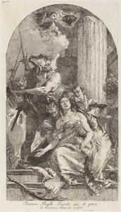 Umučení svaté Agáty od Giovanni Domenico Tiepolo after Giovanni Battista Tiepolo