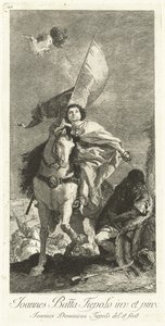 Svatý Jakub z Compostely od Giovanni Domenico Tiepolo after Giovanni Battista Tiepolo