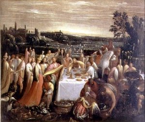 Hostina na okraji jezera, 1610-12 od Giovanni Donducci