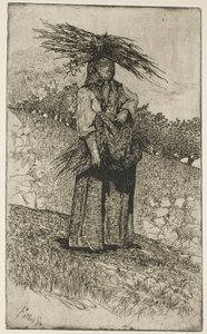 Boscaiola od Giovanni Fattori