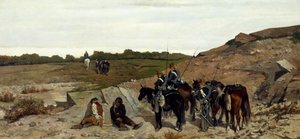 Epizoda kampaně proti lupičství od Giovanni Fattori