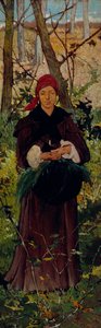 Etruská žena, asi 1865 (olej na desce) od Giovanni Fattori