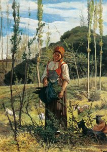 Farmář ve dřevě od Giovanni Fattori