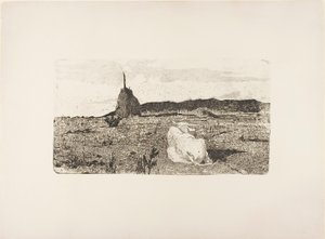 Svatá krávo od Giovanni Fattori