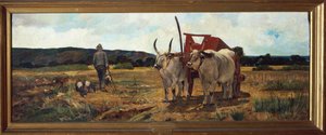 Itálie, Florencie, toskánská Maremma, cca 1894 od Giovanni Fattori