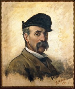 Itálie, Florencie, Autoportrét ve věku 59 let od Giovanni Fattori