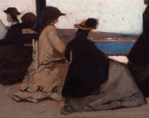 La rotunda de Palmieri (La Rotonda di Palmieri) Detailní malba od Giovanniho Fattoriho (1825-1908) od Giovanni Fattori
