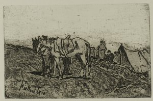 Manévry od Giovanni Fattori