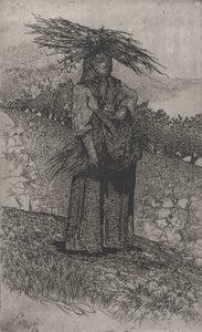 Selka sbírající hole, 1884-1908. od Giovanni Fattori