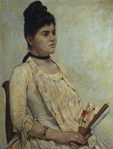 Portrét nevlastní dcery Giulie Marinelli od Giovanni Fattori