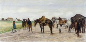 římský venkov od Giovanni Fattori