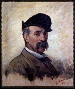Autoportrét ve věku 59 let (malba od Giovanni Fattori