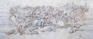 Uhlanova nálož od Giovanni Fattori