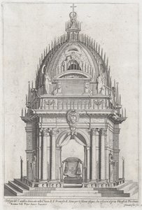 Návrh katafalku pro Francesca Piccolominiho, 1607. od Giovanni Florimi
