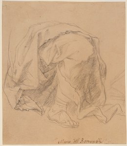 Studie soukenictví od Giovanni Francesco (1610-62) Romanelli