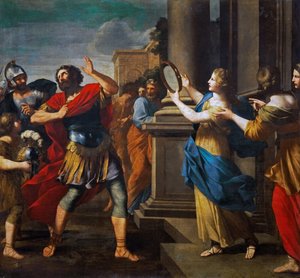 Baroko: Jeftova dcera - Jeftova dcera od Romanelliho, Giovanni Francesco (1610-1662)