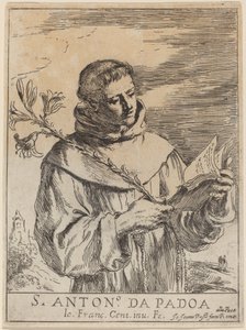 Svatý Antonín z Padovy od Giovanni Francesco Barbieri, called Guercino