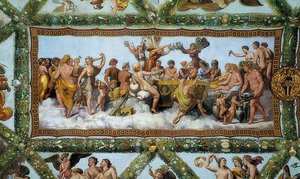 Svatba Amora a Psyché. 1510-1517 od Giovanni Francesco Penni