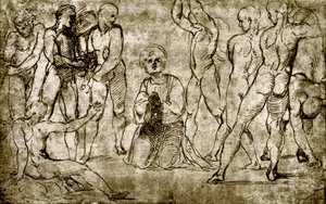 Kamenování svatého Štěpána od Giovanni Francesco Penni
