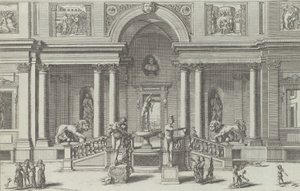 Merkurova fontána v zahradě vily Medici..., 1691 nebo později.